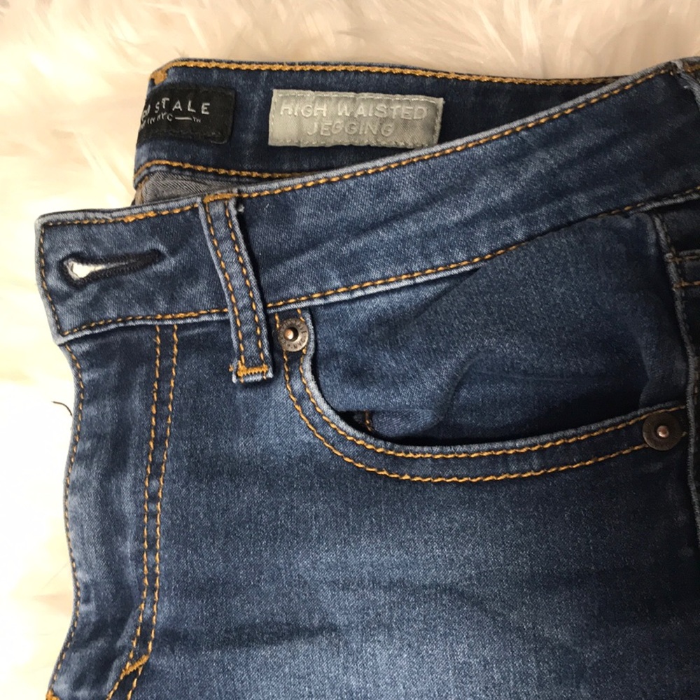 mid wash aeropostale jeggings